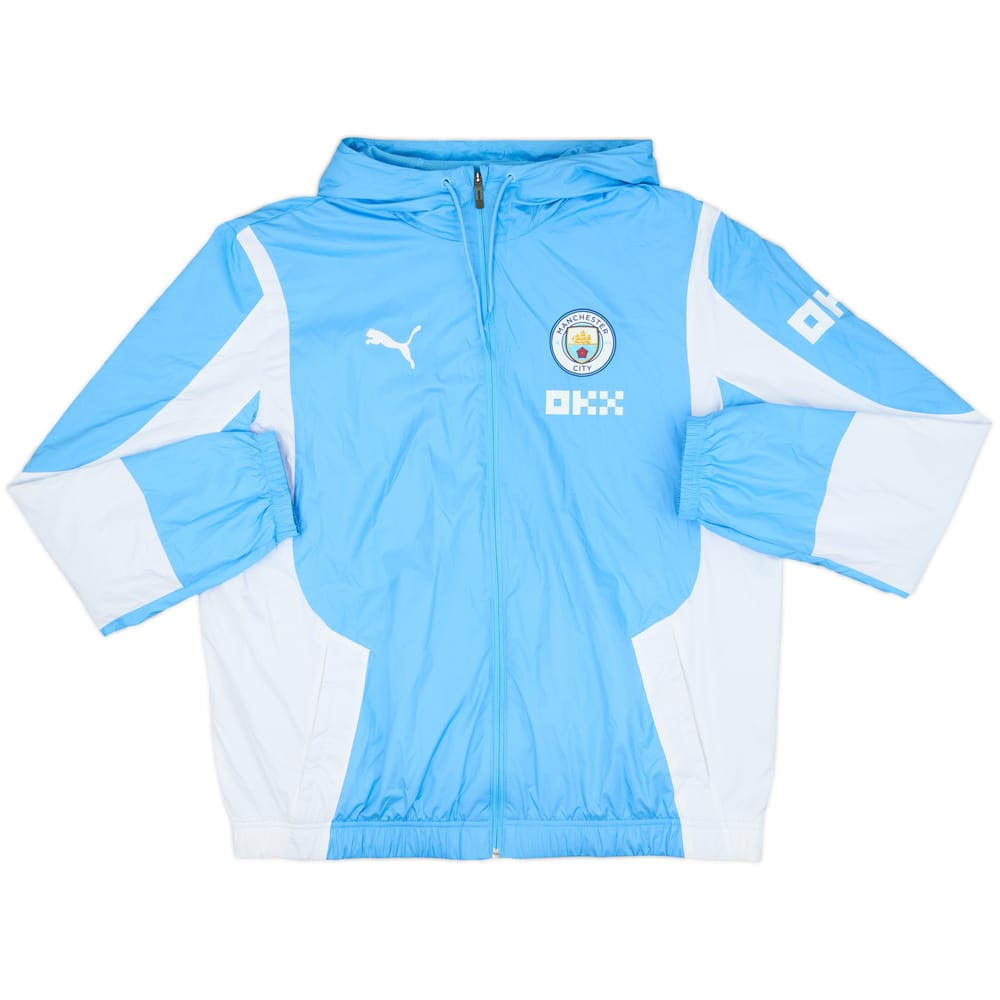 2023-24 Manchester City Player Issue Puma Hooded Rain Jacket - 8/10 - (XL)