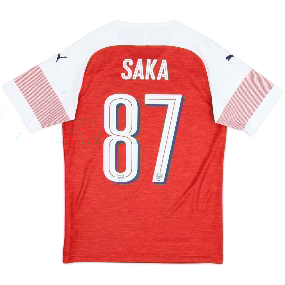 2018-19 Arsenal Home Shirt Saka #87 - 8/10 - (S)