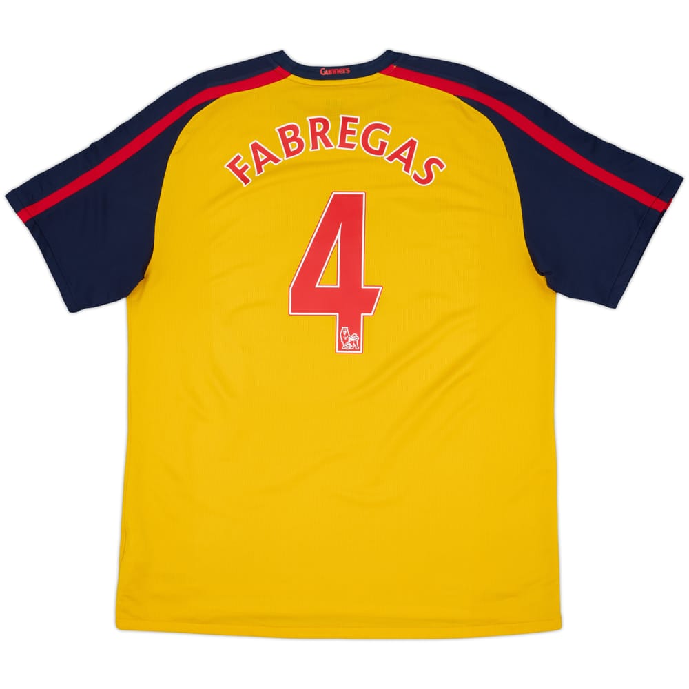 2008-09 Arsenal Away Shirt Fabregas #4 - 9/10 - (XL)