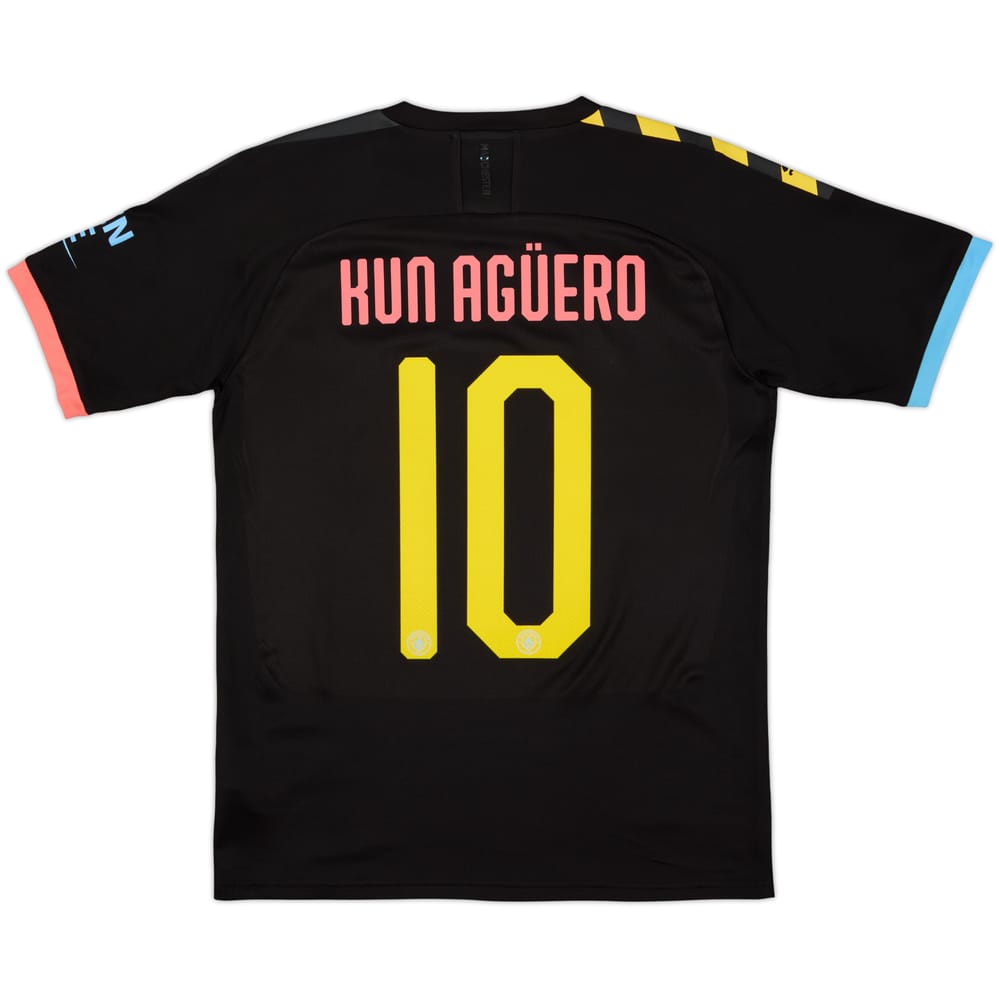2019-20 Manchester City Away Shirt Kun Aguero #10 - 8/10 - (S)
