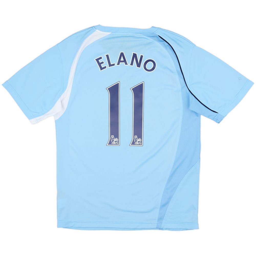 2008-09 Manchester City Home Shirt Elano #11 - 7/10 - (M)