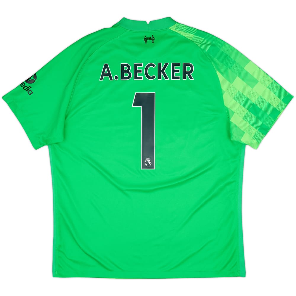 2021-22 Liverpool GK Shirt A.Becker #1 - 9/10 - (XL)