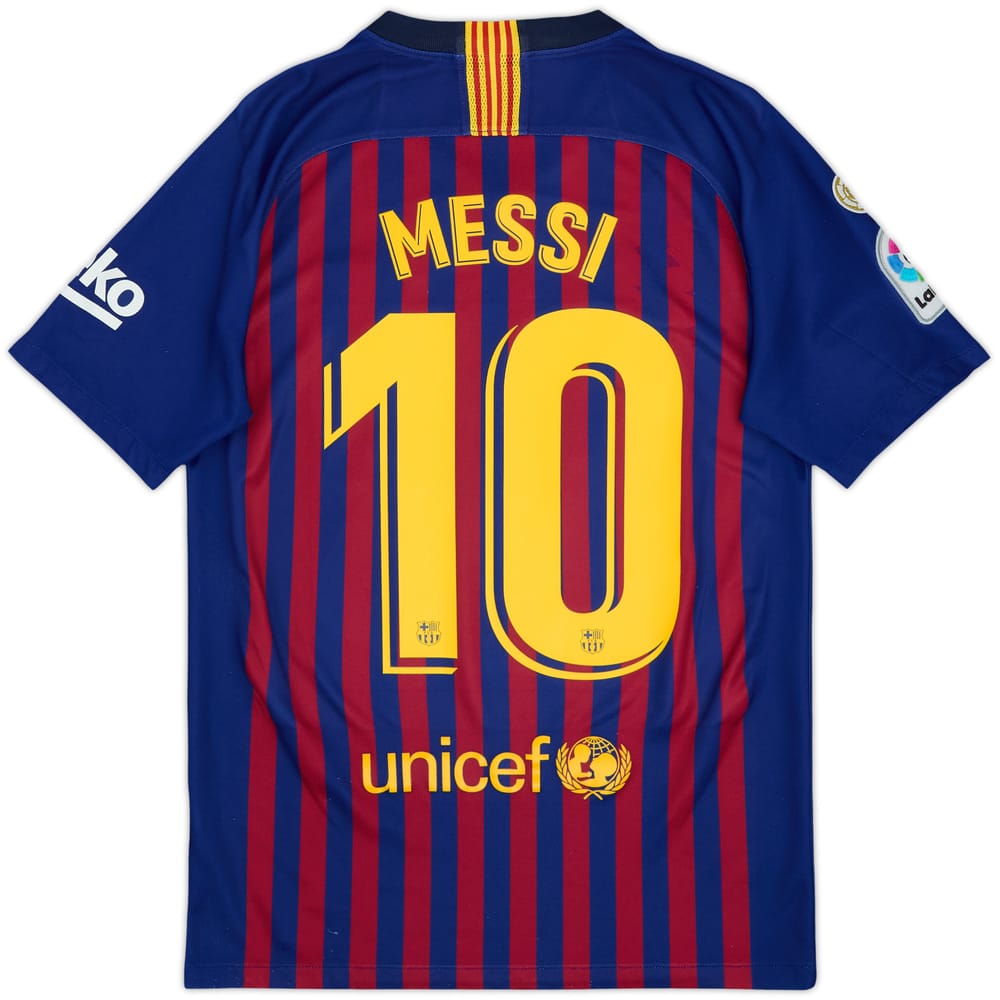2018-19 Barcelona Home Shirt Messi #10 - 7/10 - (S)