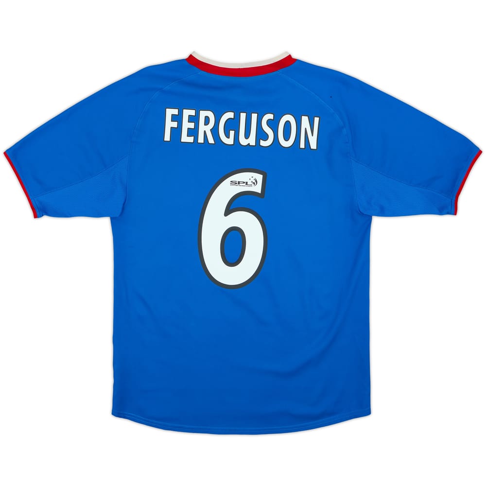 2003-05 Rangers Home Shirt Ferguson #6 - 6/10 - (S)