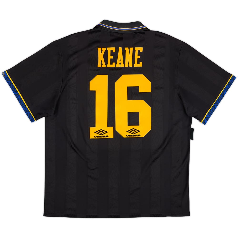 1993-95 Manchester United Away Shirt Keane #16 - 9/10 - (XL)