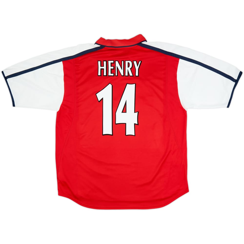 2000-02 Arsenal Home Shirt Henry #14 - 8/10 - (XXL)