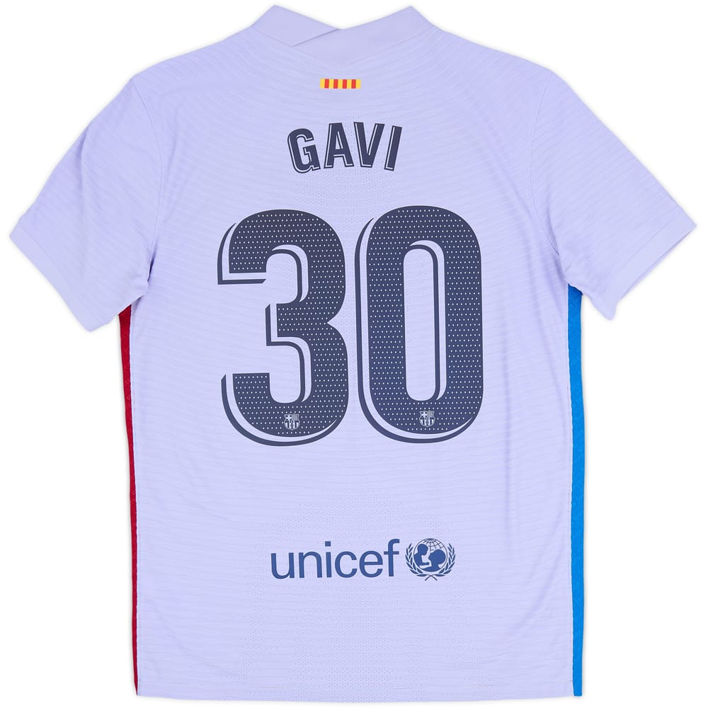 2021-22 Barcelona Authentic Away Shirt Gavi #30 - 10/10 - (M)
