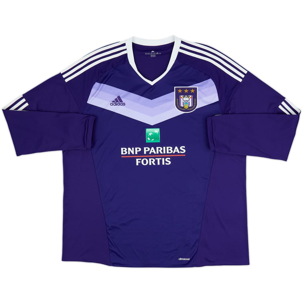 2016-17 Anderlecht Home L/S Shirt - 8/10 - (XXL)