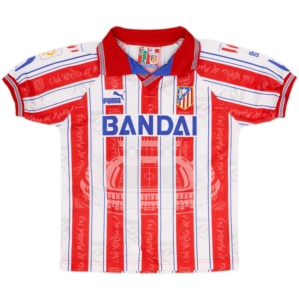 1996-97 Atletico Madrid Home Shirt - 9/10 - (S.Boys)