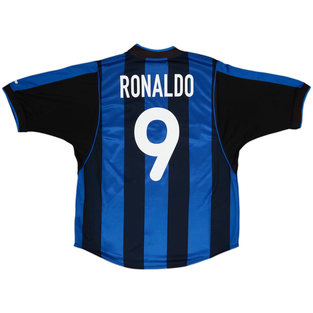 2000-01 Inter Milan Home Shirt Ronaldo #9 - 6/10 - (L)