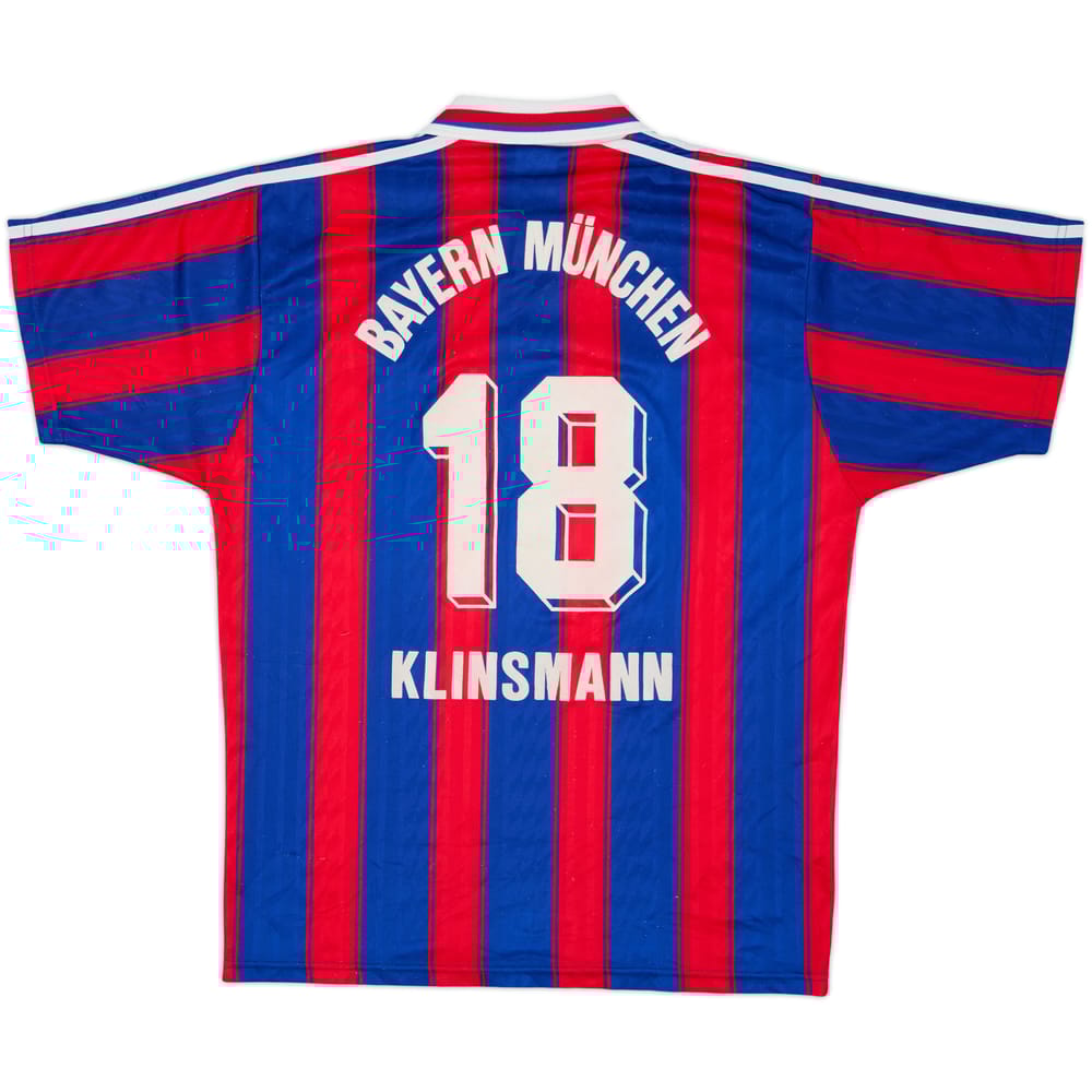 1995-97 Bayern Munich Home Shirt Klinsmann #18 - 7/10 - (M)