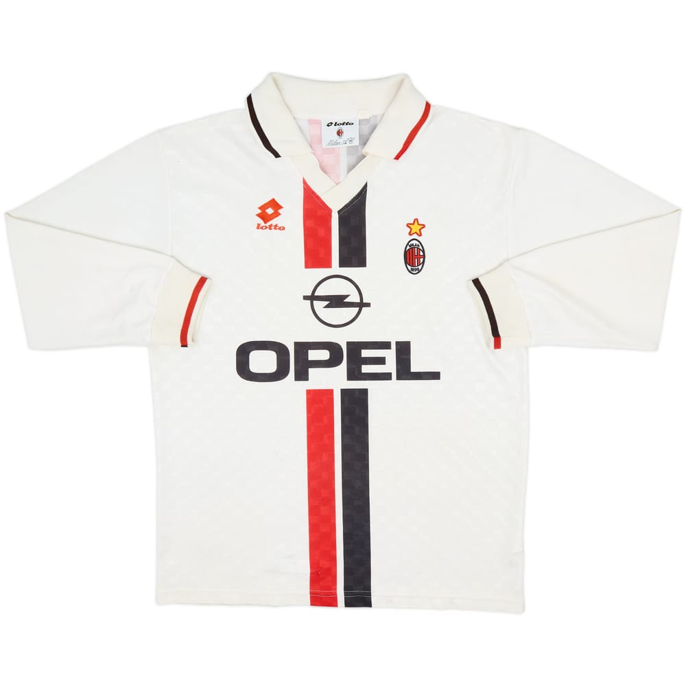1995-96 AC Milan Away L/S Shirt - 7/10 - (M)