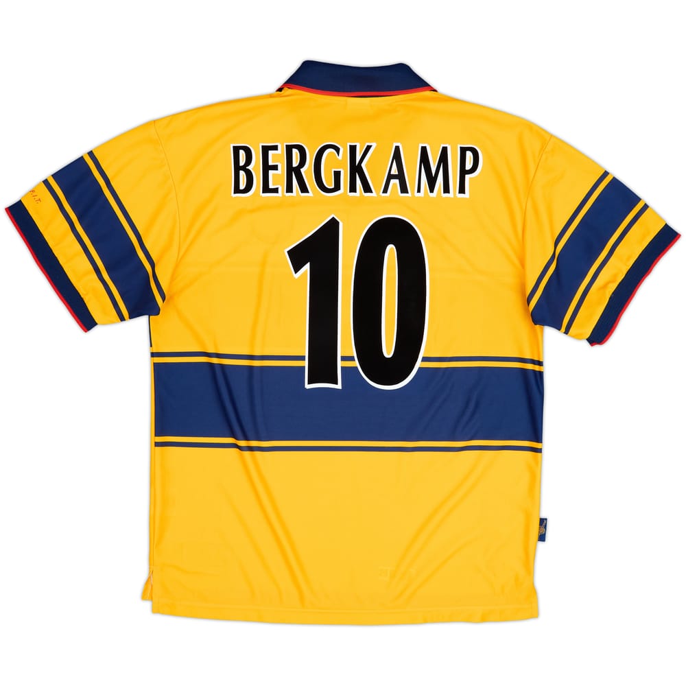 1997-99 Arsenal Away Shirt Bergkamp #10 - 8/10 - (XL)