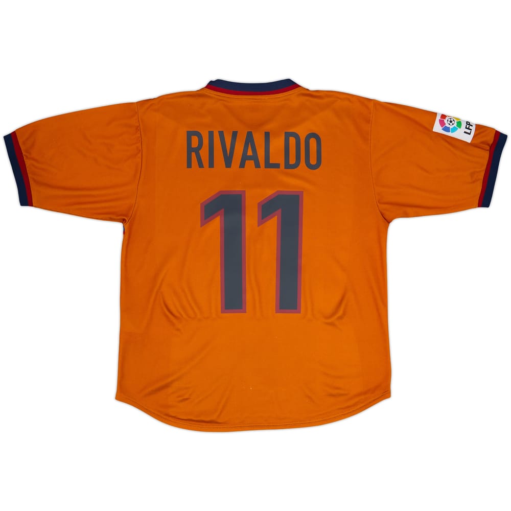 1998-00 Barcelona Away Shirt Rivaldo #11 - 7/10 - (M)
