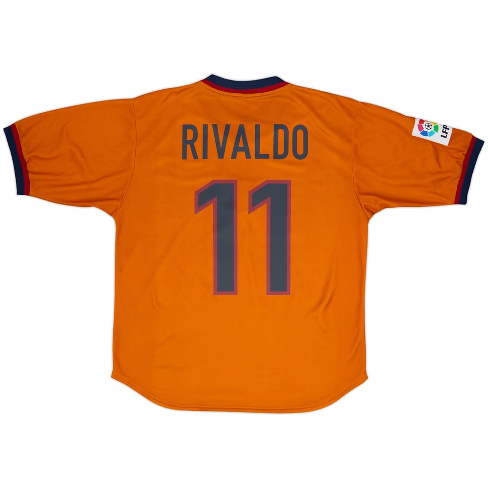 1998-00 Barcelona Away Shirt Rivaldo #11 - 9/10 - (M)