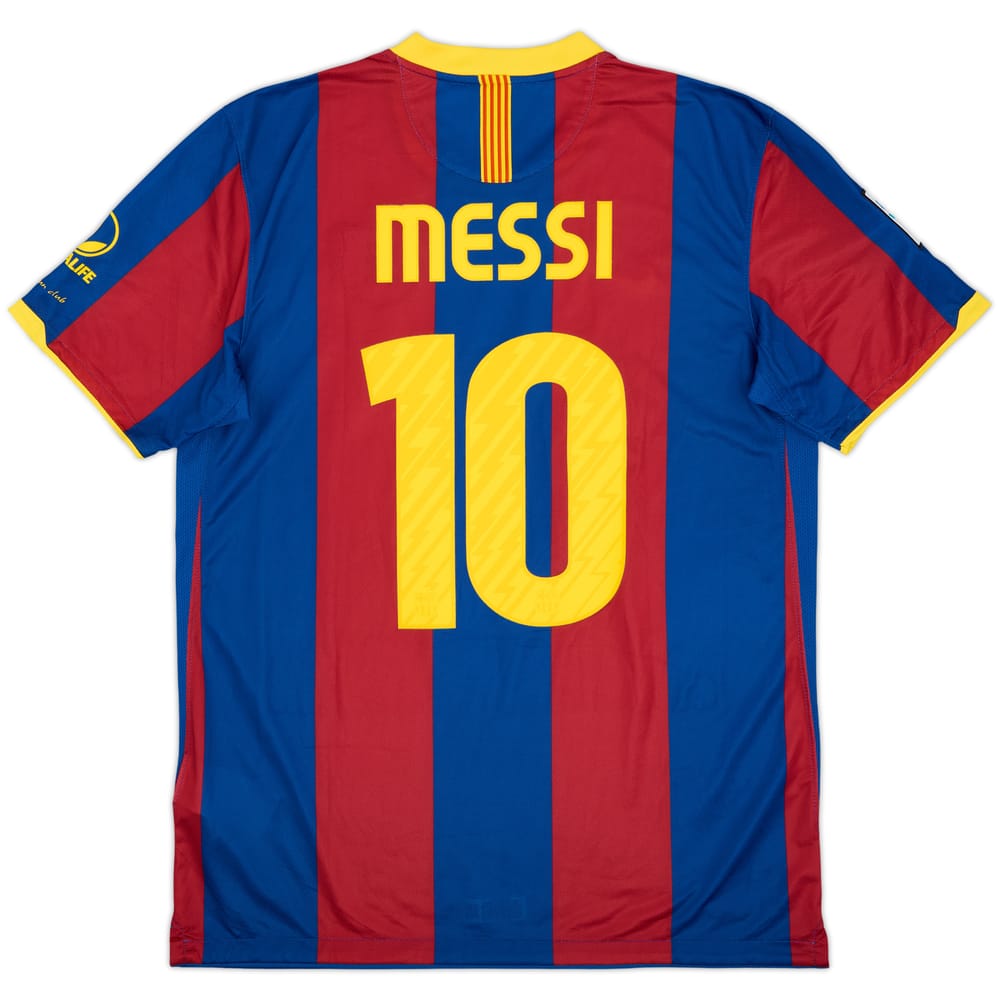 2010-11 Barcelona Camiseta Local Messi #10 - 9/10 - (L)