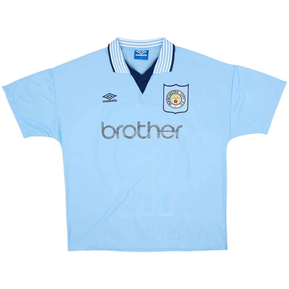 Camiseta de local del Manchester City 1995-97 - 6/10 - (XL)