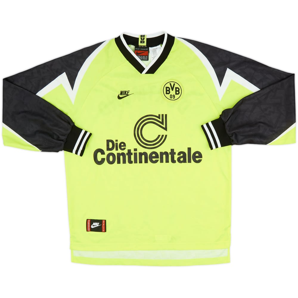 1995-96 Borussia Dortmund Home L/S Shirt - 8/10 - (L)