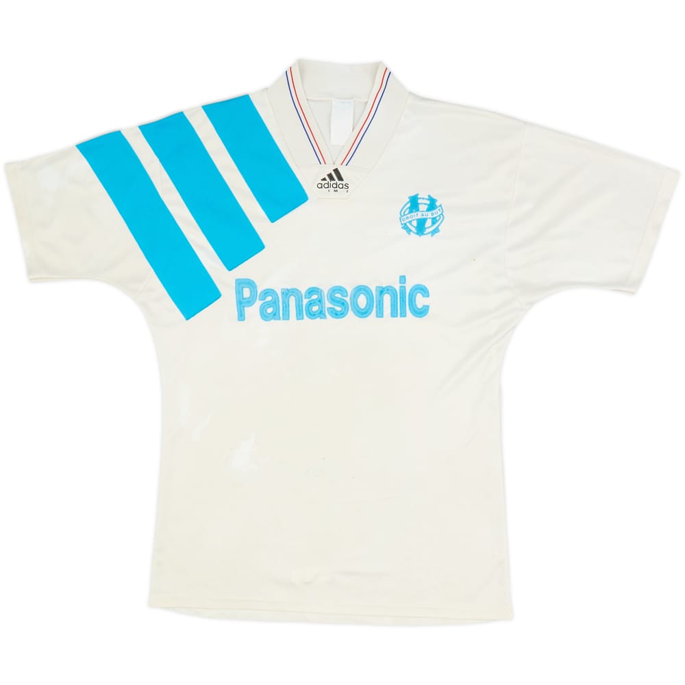 1992-93 Olympique Marseille Home Shirt - 4/10 - (L)