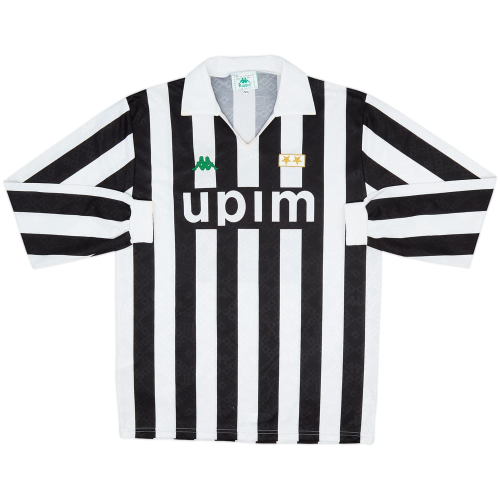 1991-92 Juventus Camiseta Local Manga Larga - 5/10 - (XL)