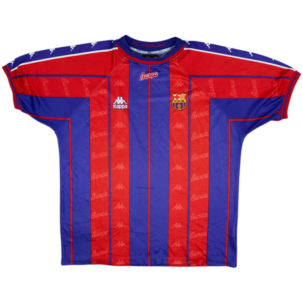 1997-98 Barcelona Home Shirt - 7/10 - (XL)