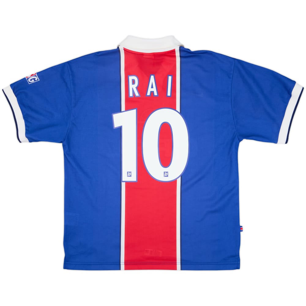1997-98 Paris Saint-Germain Home Shirt Rai #10 - 9/10 - (L)