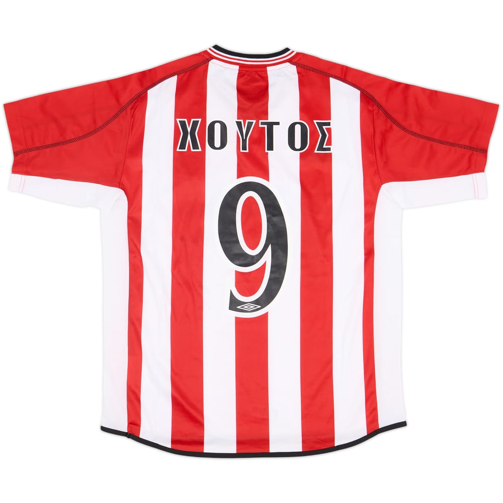 2002-03 Olympiakos Home Shirt Choutos #9 (S)