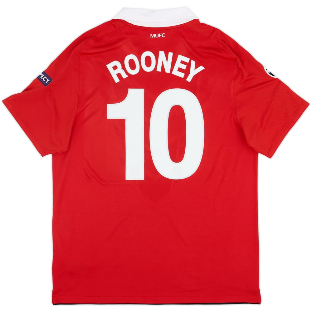 2010-11 Manchester United Home Shirt Rooney #10 - 8/10 - (L)
