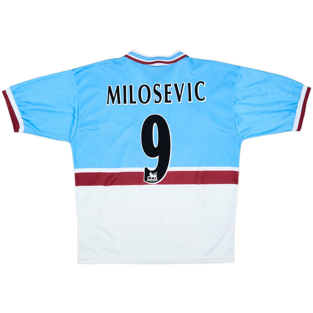 1997-98 Aston Villa Away Shirt Milosevic #9 - 6/10 - (L)