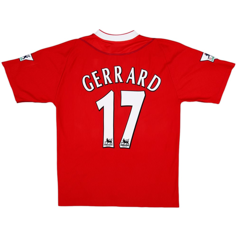 2002-04 Liverpool Home Shirt Gerrard #17 - 9/10 - (M)