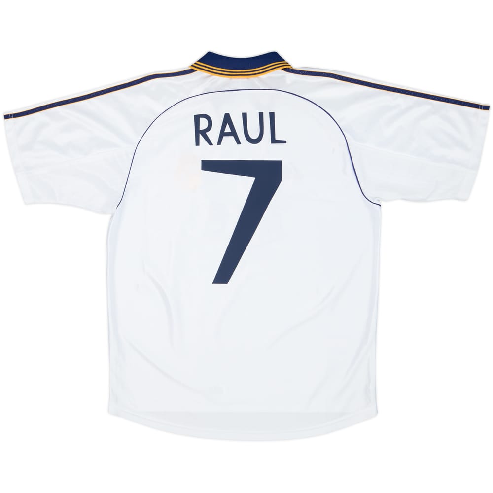 1998-00 Real Madrid Home Shirt Raul #7 - 8/10 - (M)