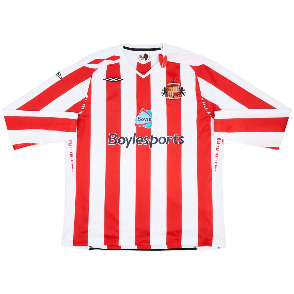 2007-08 Sunderland Home L/S Shirt - 5/10 - (XXL)