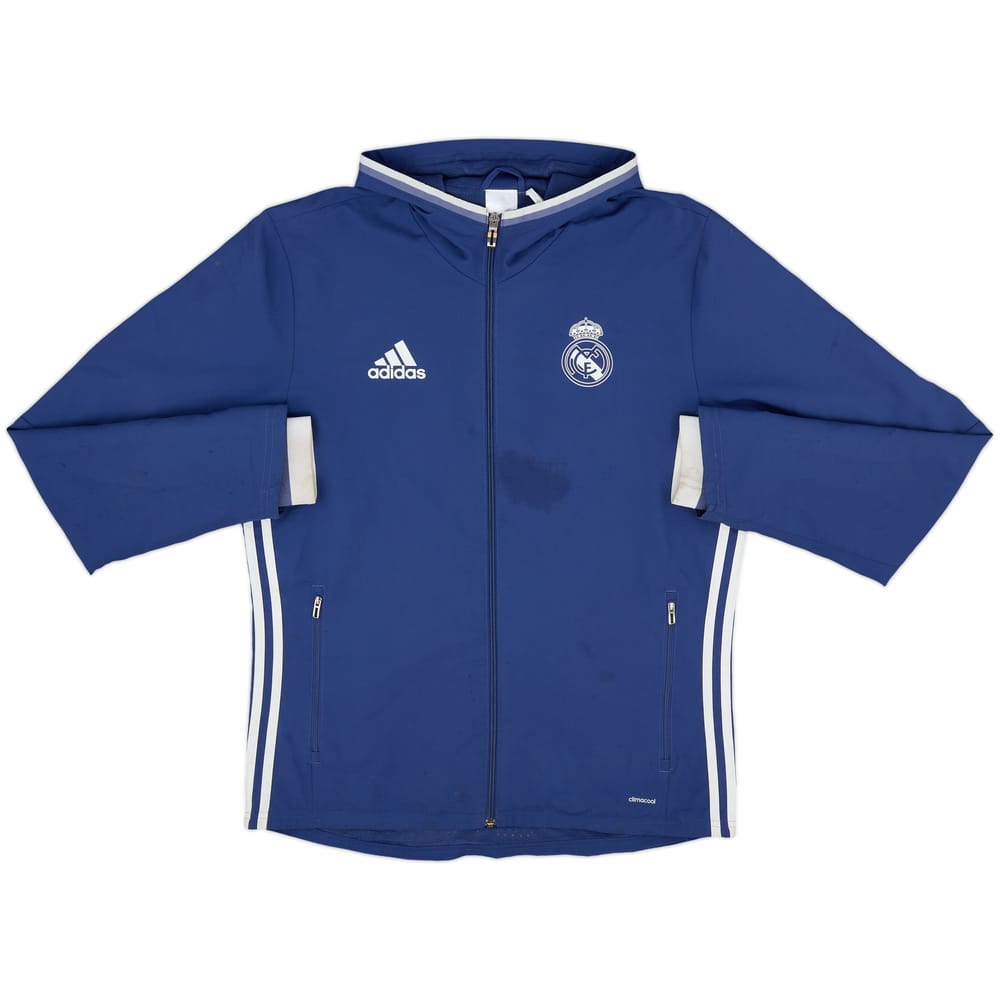 2016-17 Real Madrid adidas Hooded Track Jacket - 5/10 - (M)