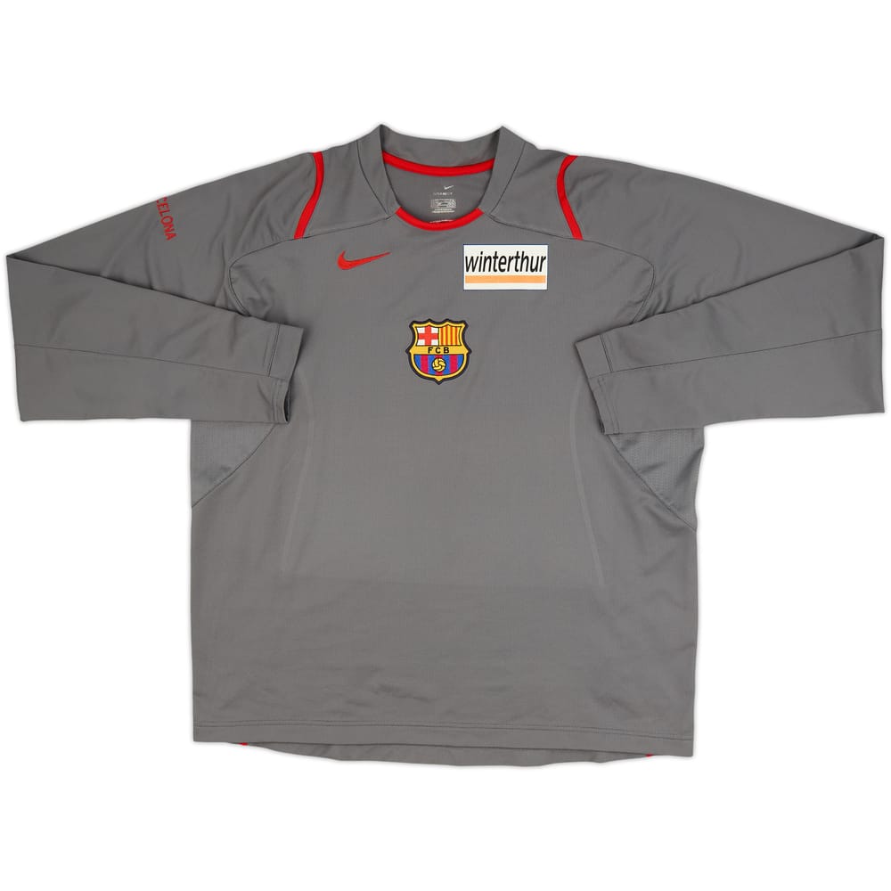 2006-07 Barcelona Basketball Player Issue Nike Training L/S Shirt - 8/10 - (XL)