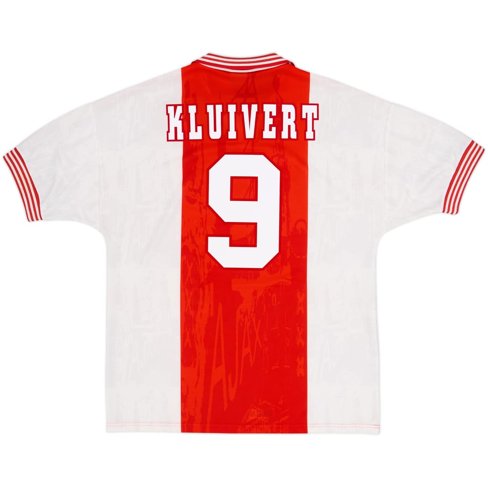 1996-97 Ajax Home Shirt Kluivert #9 - 9/10 - (L)