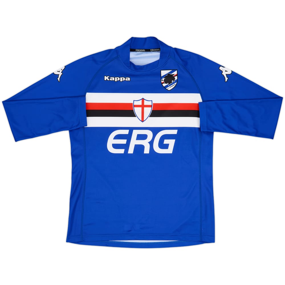 2004-05 Sampdoria Basic Home L/S Shirt - 9/10 - (XL)
