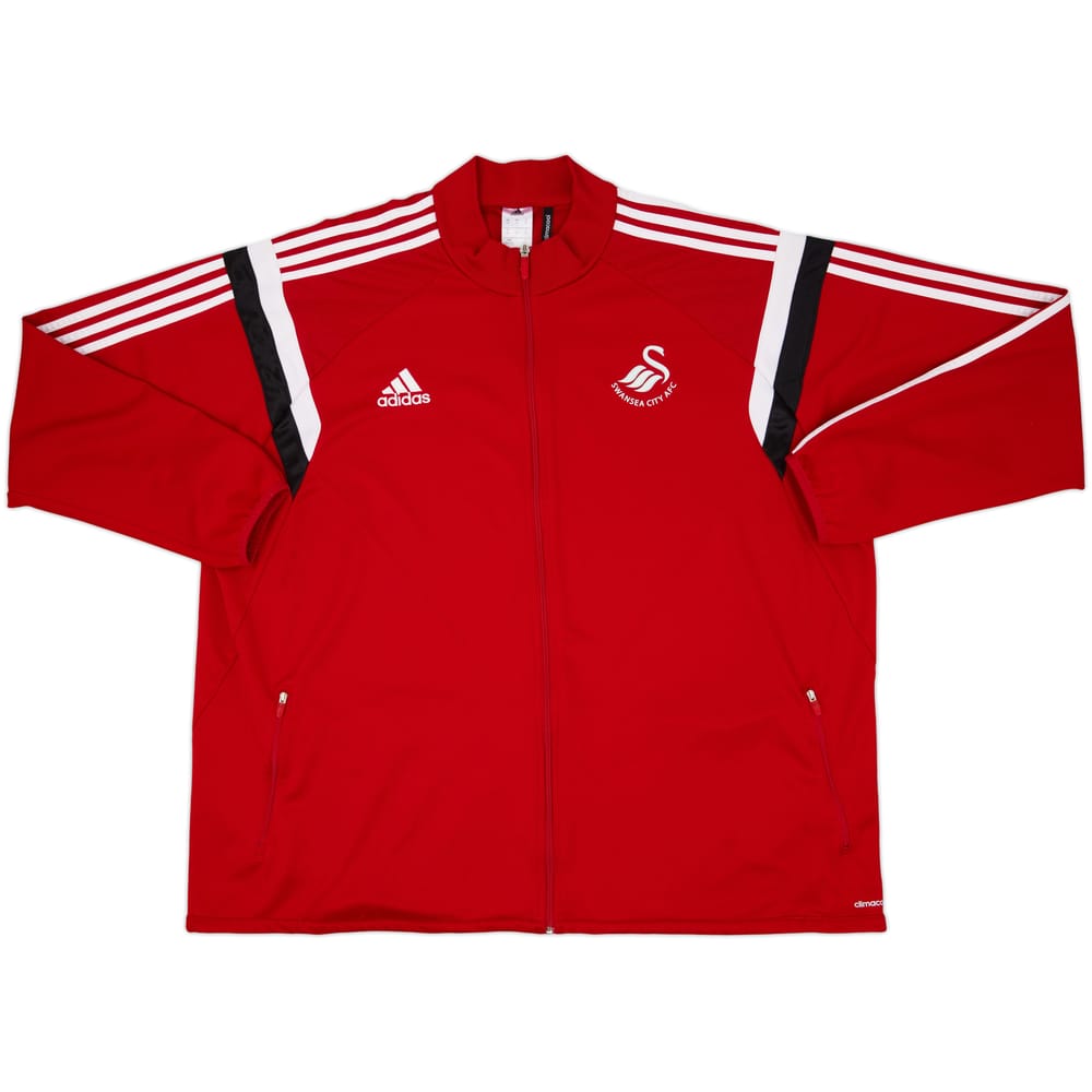 2014-15 Swansea City adidas Track Jacket - 9/10 - (3XL)