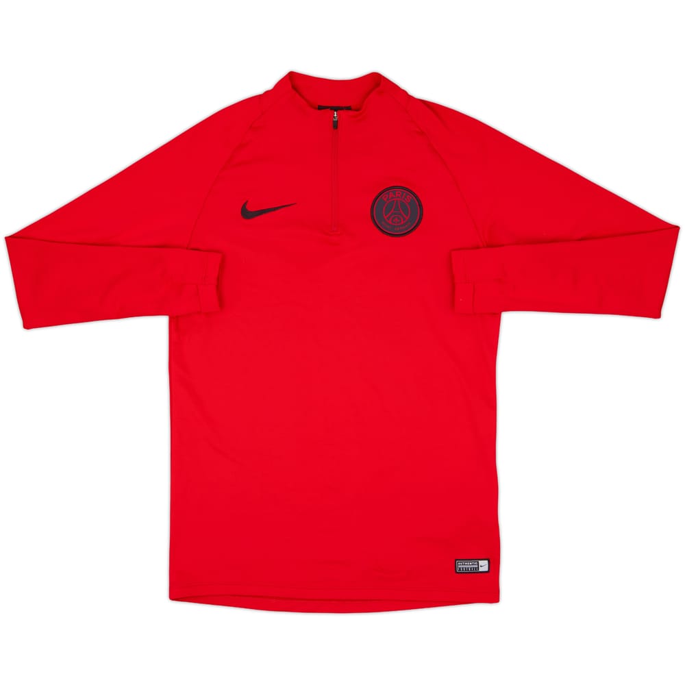 2019-20 Paris Saint-Germain Nike 1/4 Zip Drill Top - 9/10 - (S)
