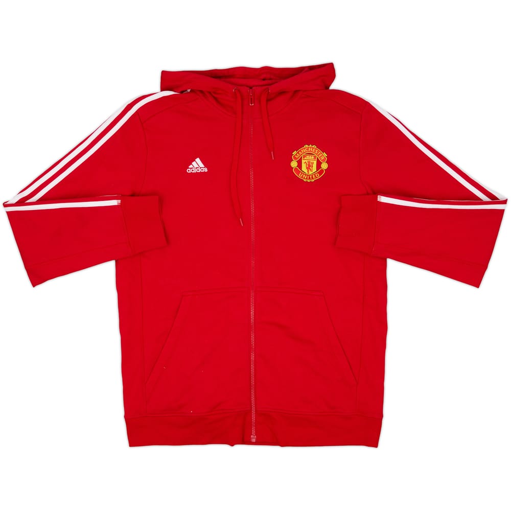 2015-16 Manchester United adidas Hooded Track Jacket - 9/10 - (L)