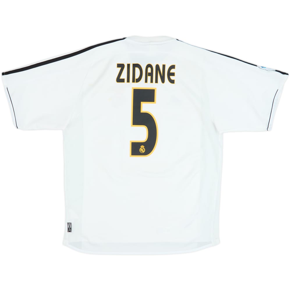 2003-04 Real Madrid Home Shirt Zidane #5 - 7/10 - (M)