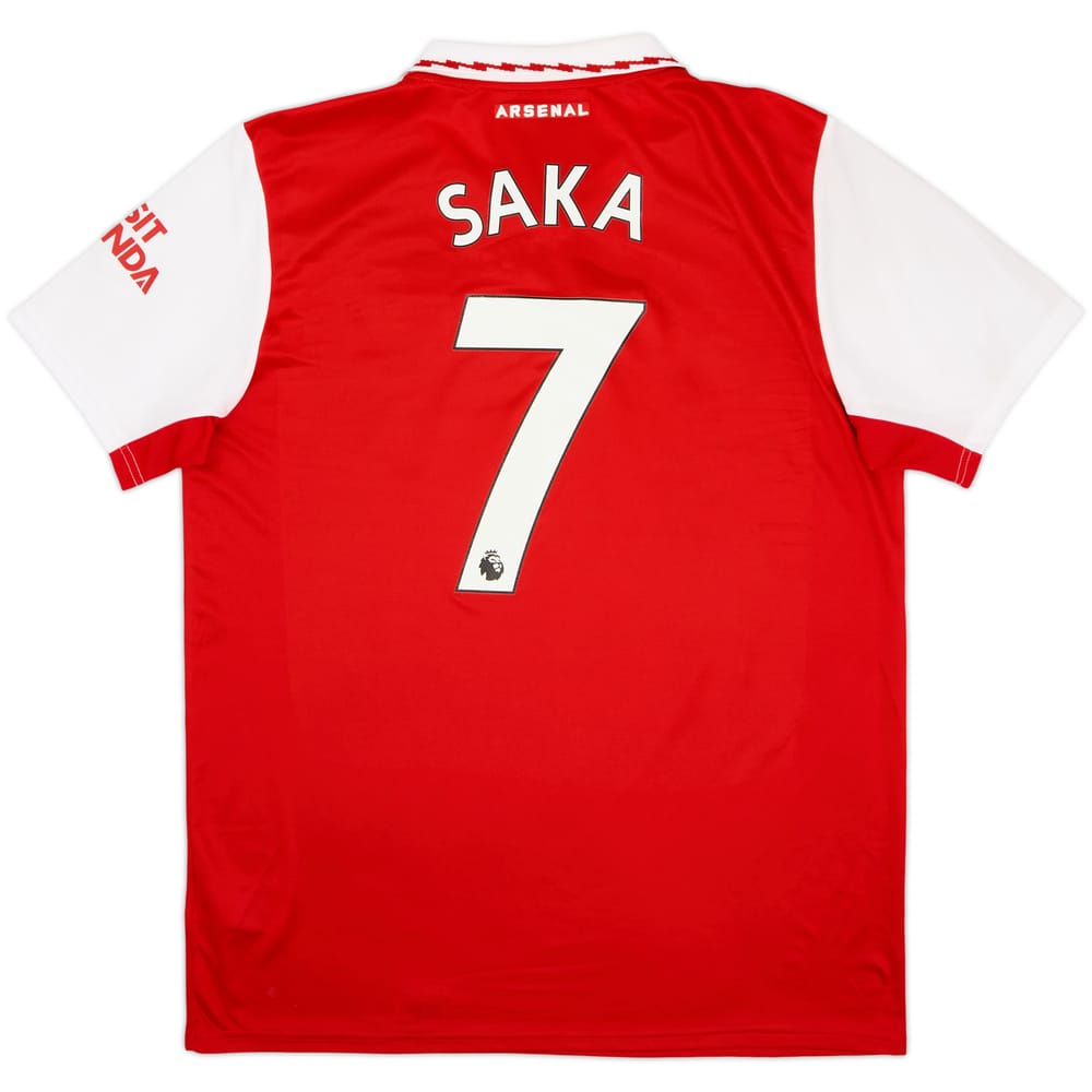 2022-23 Arsenal Home Shirt Saka #7 - 8/10 - (L)