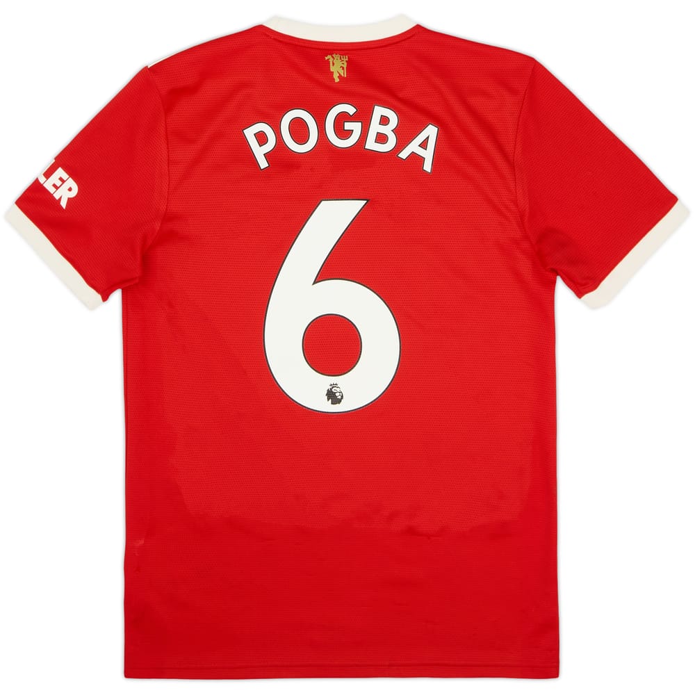 2021-22 Manchester United Home Shirt Pogba #6 - 7/10 - (S)