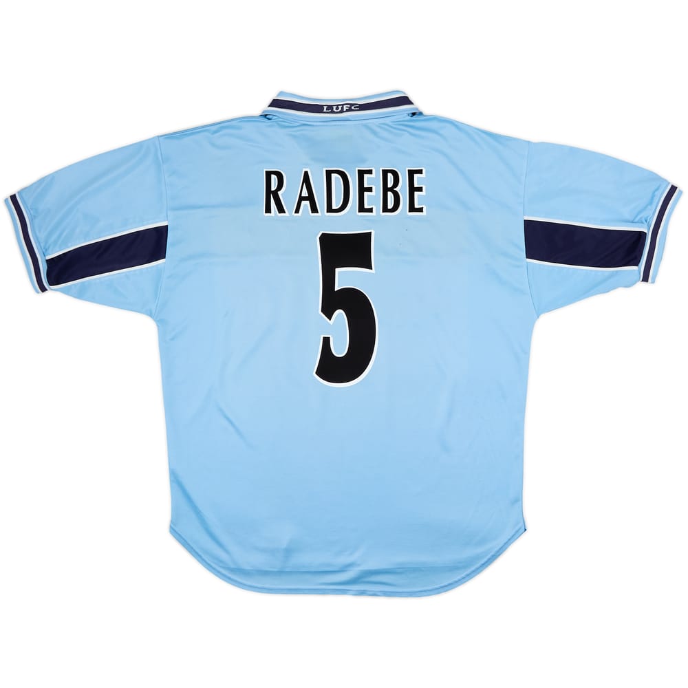 1999-00 Leeds United Away Shirt Radebe #5 - 7/10 - (L)