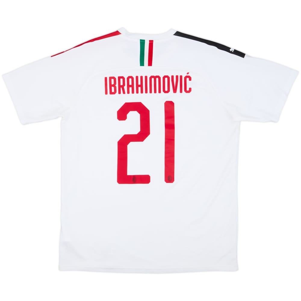 2019-20 AC Milan Away Shirt Ibrahimovic #21 - 8/10 - (L)