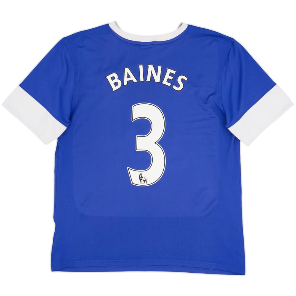 2012-13 Everton Home Shirt Baines #3 - 8/10 - (L)