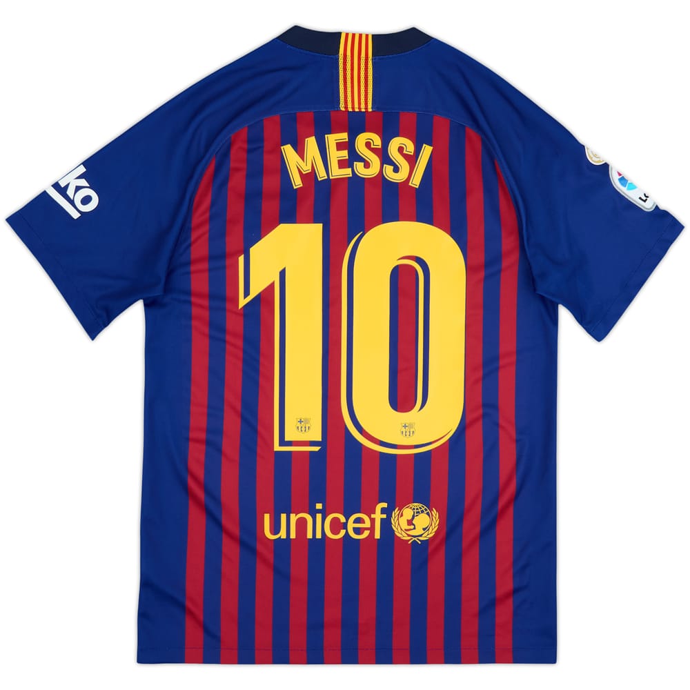 2018-19 Barcelona Home Shirt Messi #10 - 8/10 - (S)