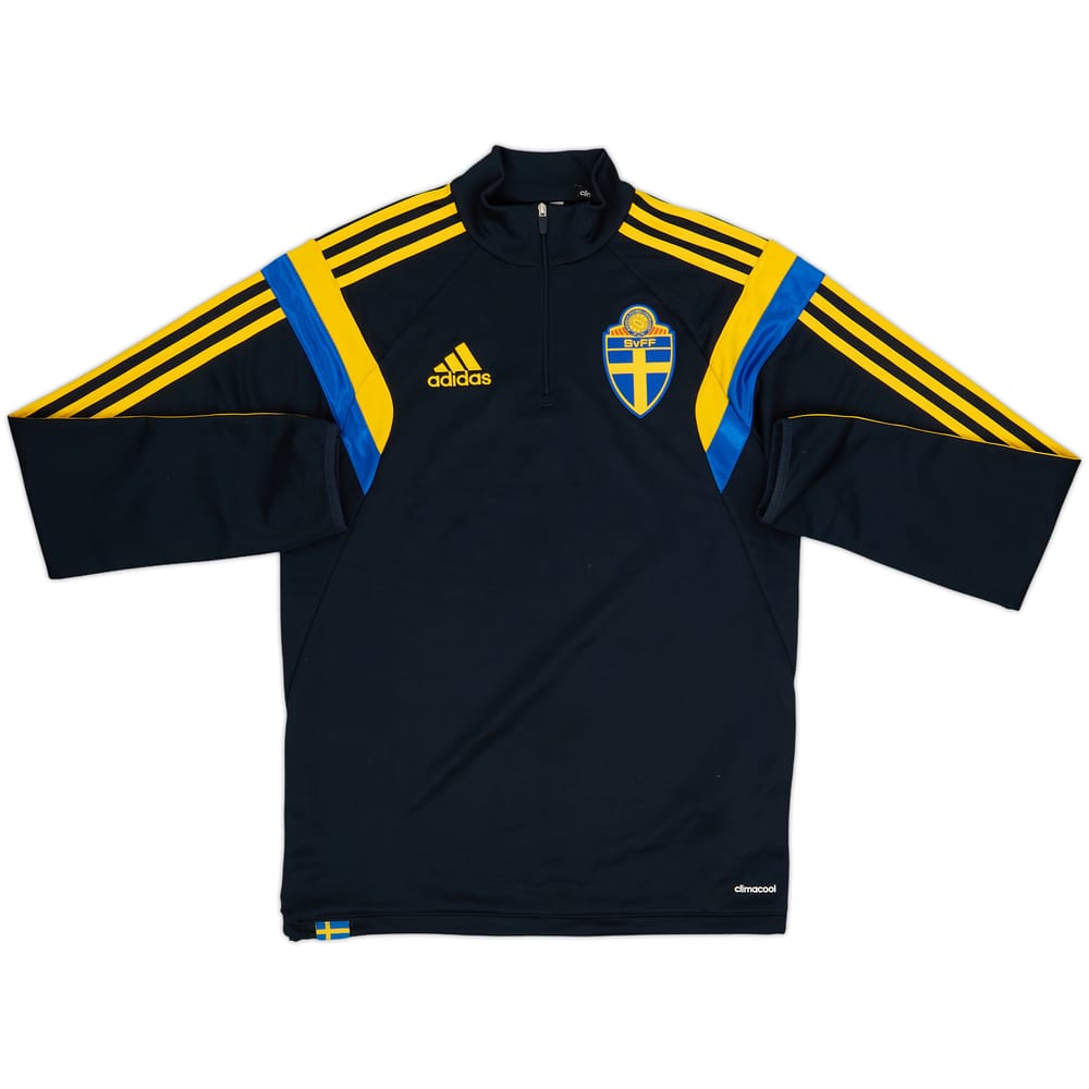 2014-15 Sweden adidas 1/4 Zip Drill Top - 9/10 - (S)