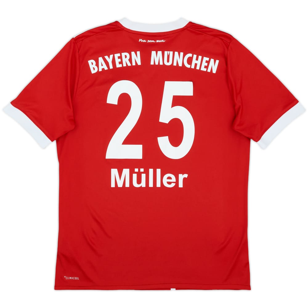 2017-18 Bayern Munich Home Shirt Muller #25 - 5/10 - (XL.Boys)