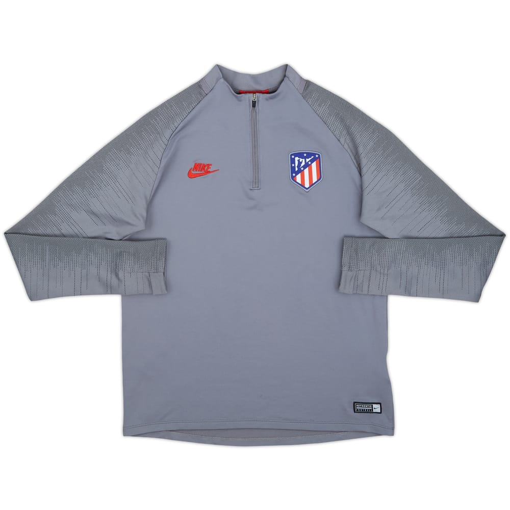 2019-20 Atletico Madrid Nike 1/4 Zip Drill Top - 8/10 - (XL.Boys)