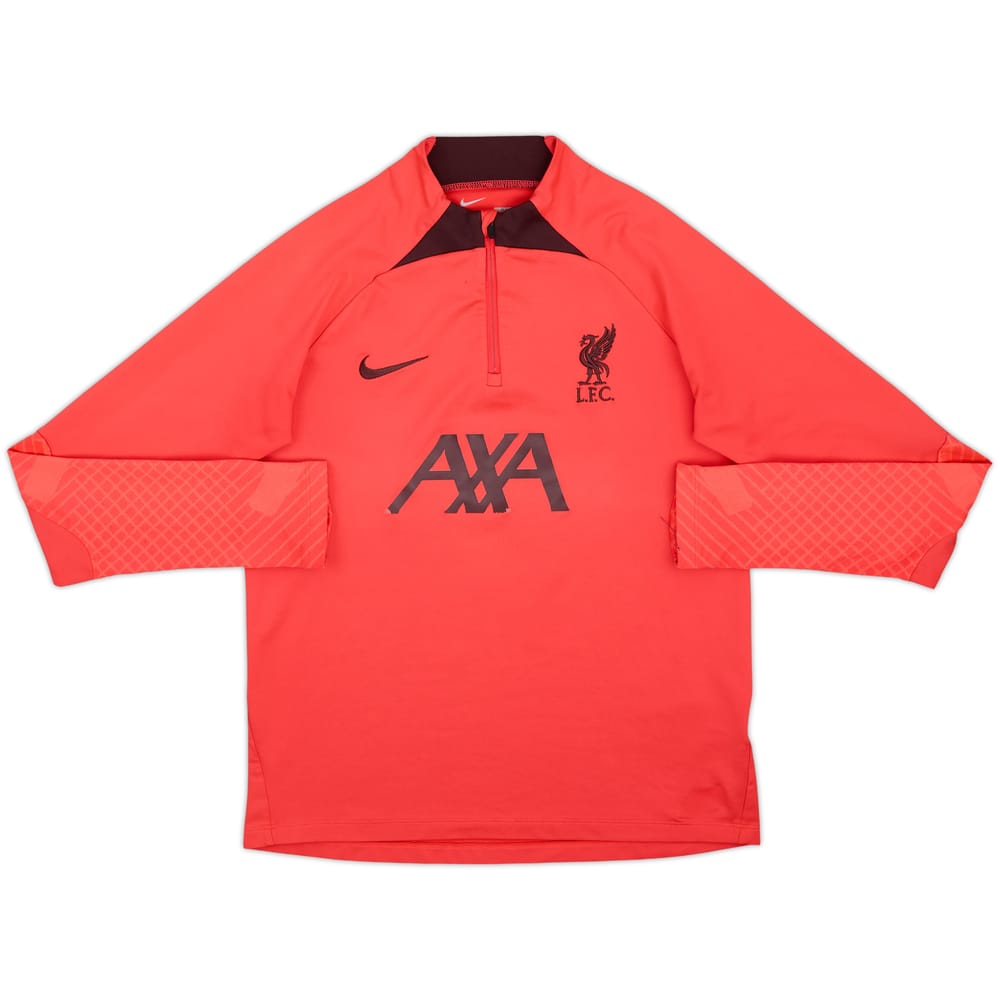 2022-23 Liverpool Nike 1/4 Zip Drill Top - 5/10 - (XL.Boys)